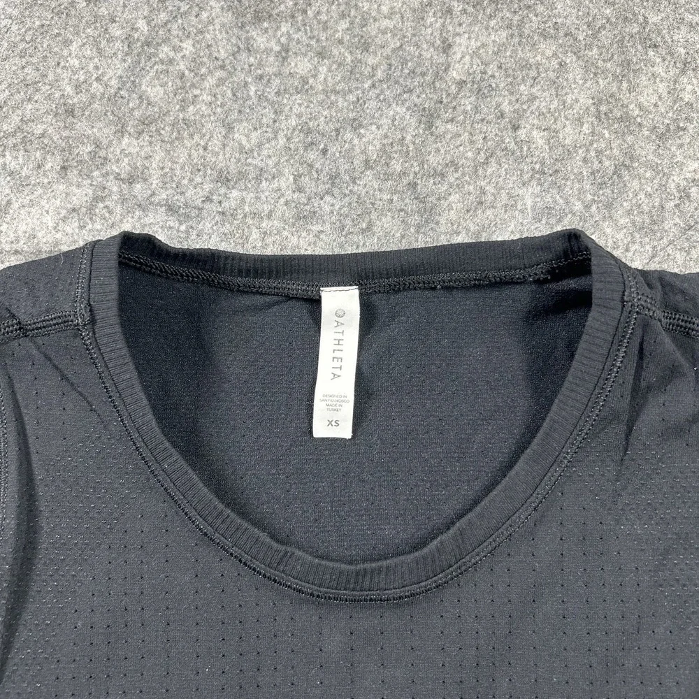 Athleta Tanks Top Women's XS In Motion Seamless Tank Top Athletic Black
